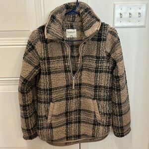 Abercrombie and Fitch Soft AF Collection Beige Woolen Sweatshirt in XXS